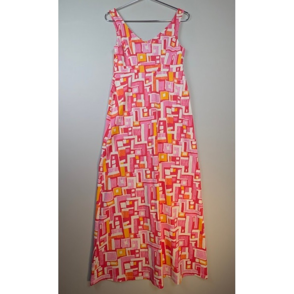 J McLaughlin Catalina Cloth Maxi Dress XS Pink Resort Wear Dress for Cruise NWOT